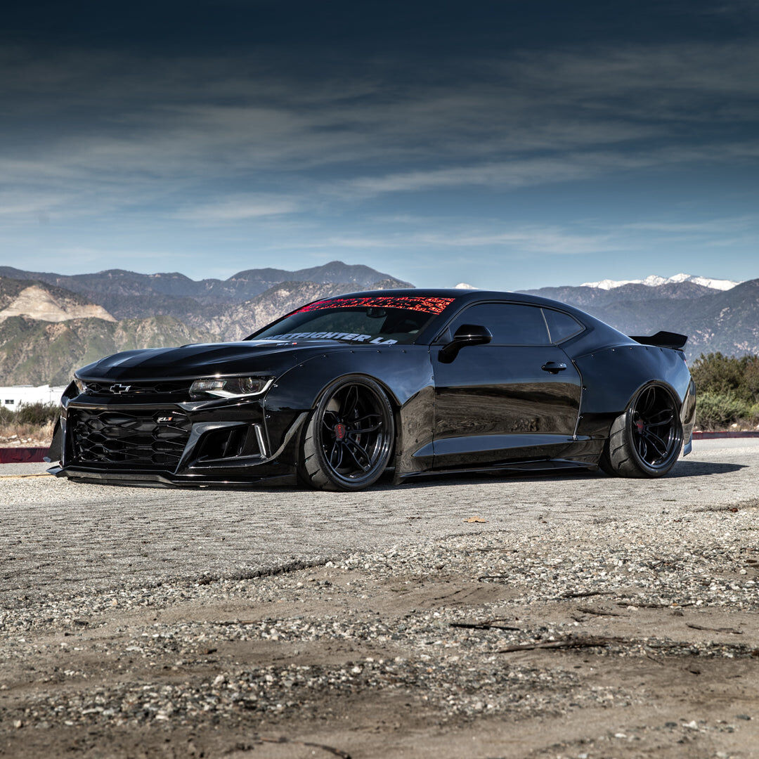 2016-2024 Chevrolet Camaro 1LS/1LT/2LT/1SS/2SS Full Wide Body Kit - SFXLA-GEN6-CAMARO-FK-SPLFRP