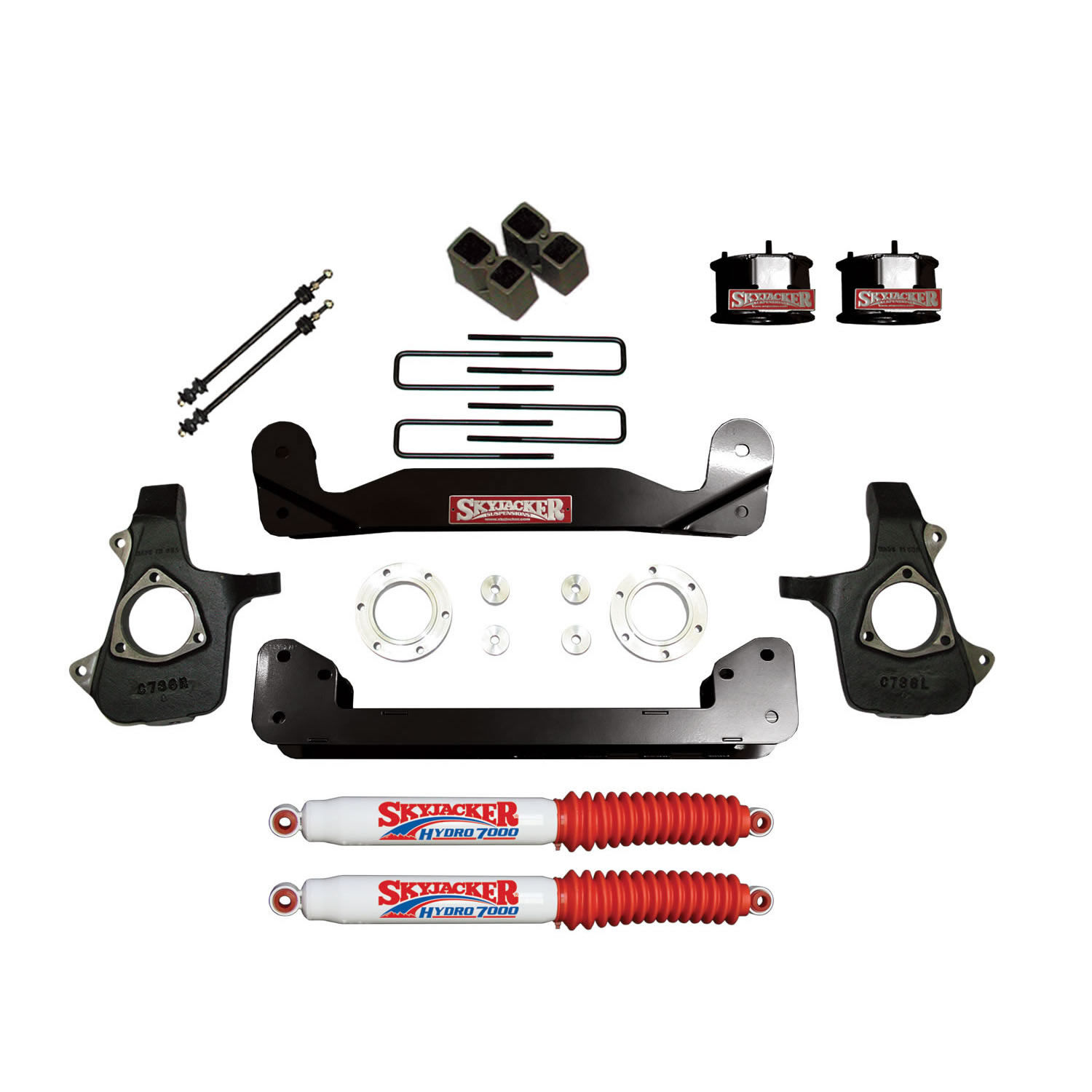 2014-2017 GMC Sierra 1500 Lift Kit 4.0 Inch Lift by SkyJacker - C14460APK-H