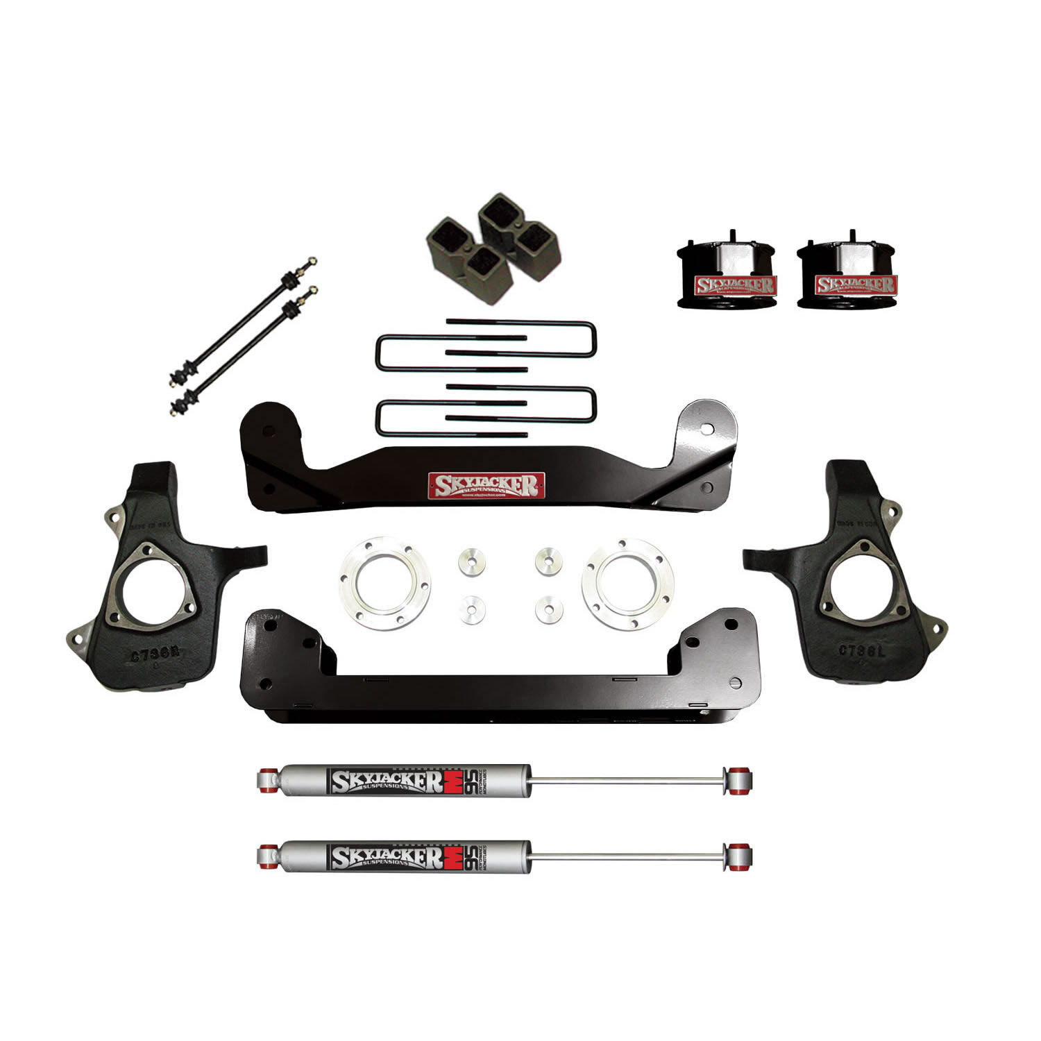 2014-2017 GMC Sierra 1500 Lift Kit 4.0 Inch Lift by SkyJacker - C14460APK-M