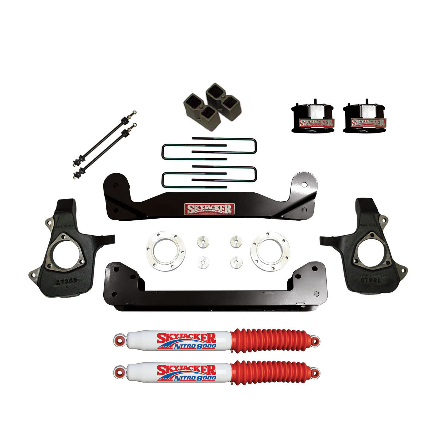 2014-2017 GMC Sierra 1500 Lift Kit 4.0 Inch Lift by SkyJacker - C14460APK-N