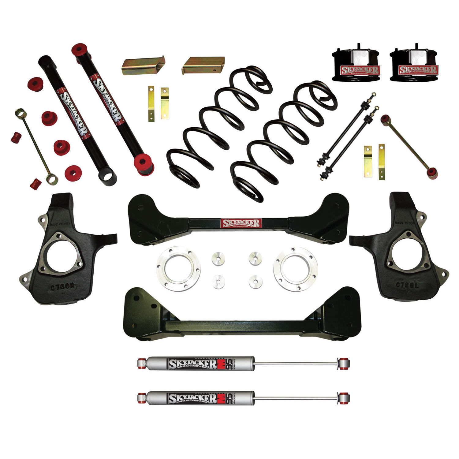 2007-2013 GMC Yukon XL 1500 Lift Kit 4.0 Inch Lift by SkyJacker - C7360SK-M