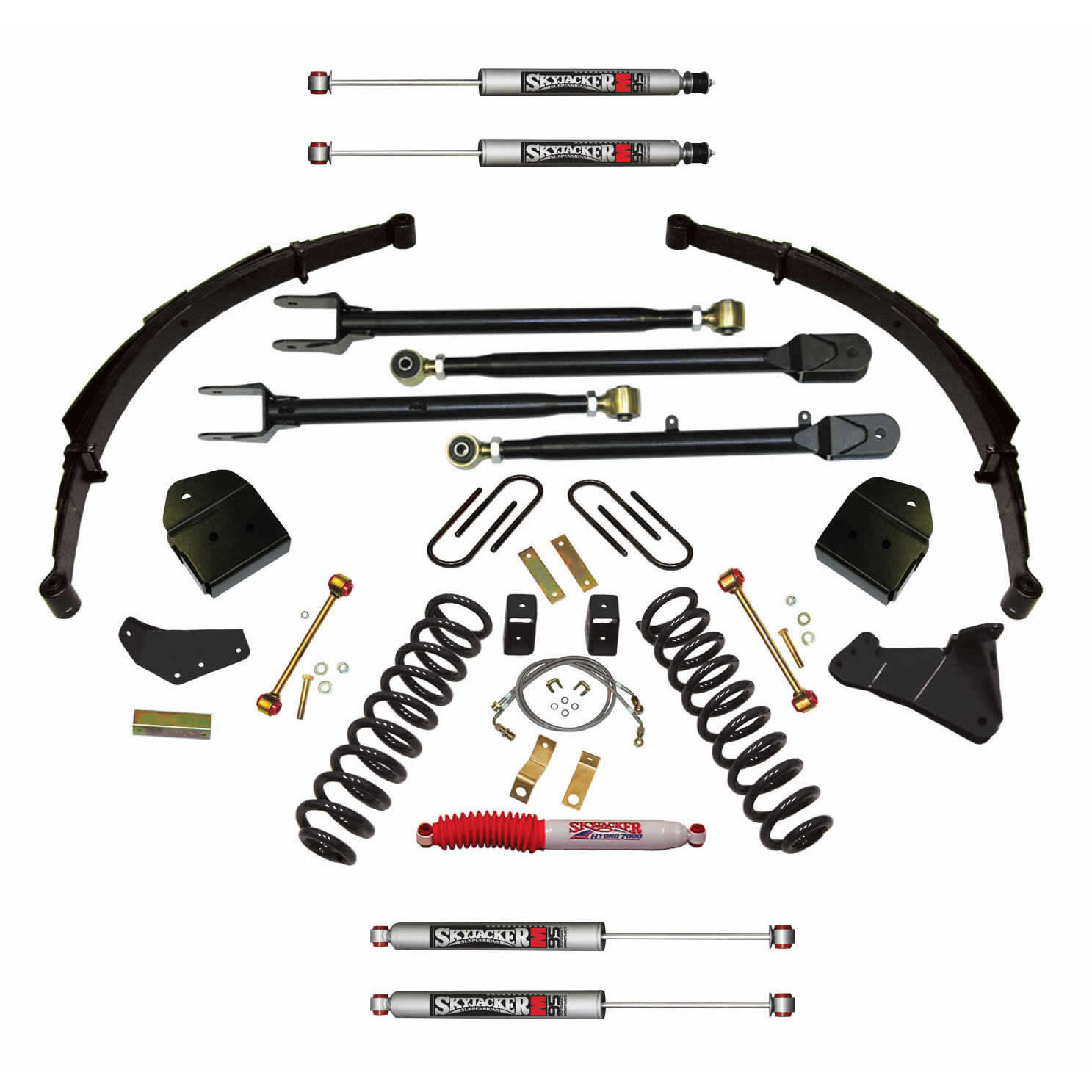 2008-2010 Ford F-350 Super Duty Lift Kit 4.0 Inch Lift by SkyJacker - F84024KSH-M