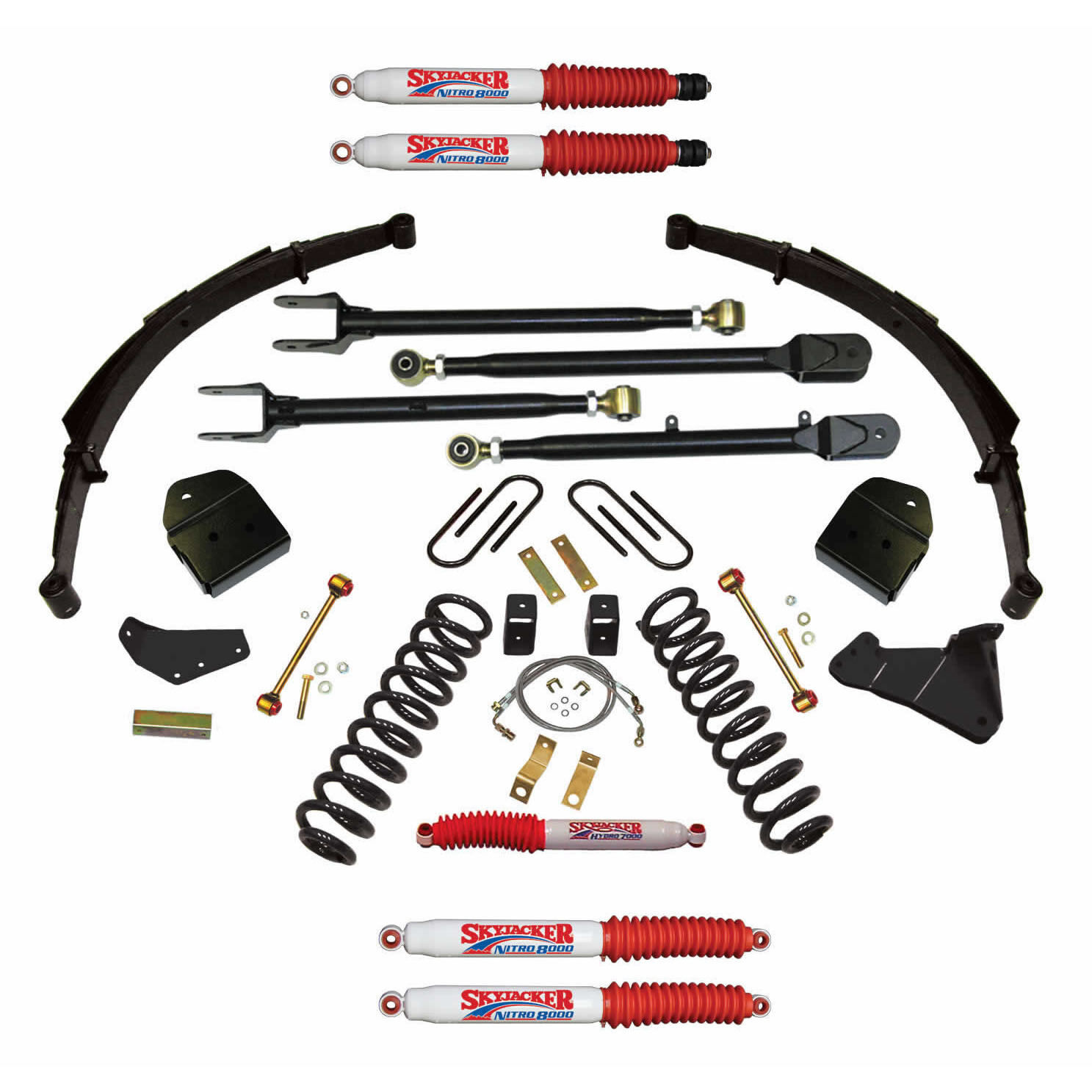 2008-2010 Ford F-350 Super Duty Lift Kit 4.0 Inch Lift by SkyJacker - F84024KSH-N