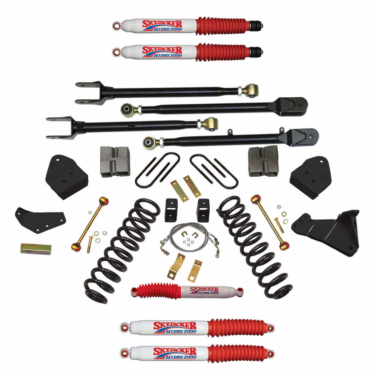 2008-2010 Ford F-350 Super Duty Lift Kit 6.0 Inch Lift by SkyJacker - F86024KSH-H