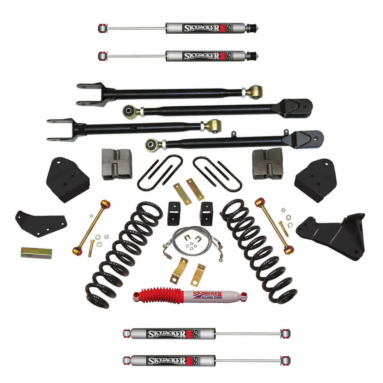 2008-2010 Ford F-350 Super Duty Lift Kit 6.0 Inch Lift by SkyJacker - F86024KSH-M