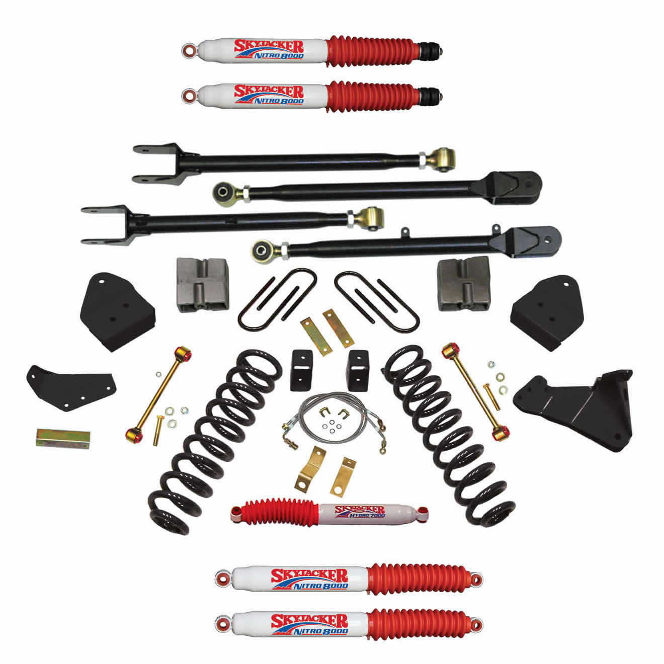 2008-2010 Ford F-350 Super Duty Lift Kit 6.0 Inch Lift by SkyJacker - F86024KSH-N
