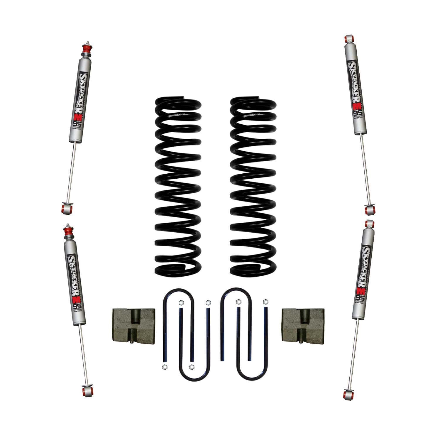 1975-1977 Ford Bronco Lift Kit 5.0 Inch Lift by SkyJacker - 174EBK-M