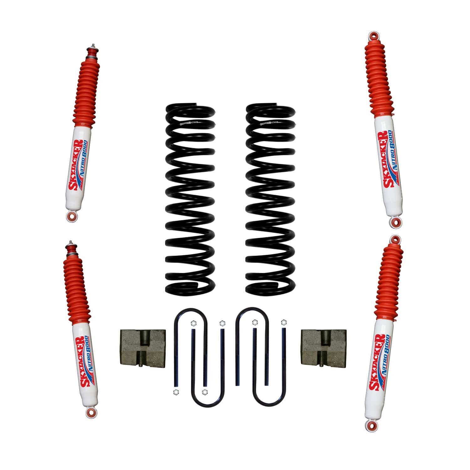 1975-1977 Ford Bronco Lift Kit 5.0 Inch Lift by SkyJacker - 174EBK-N
