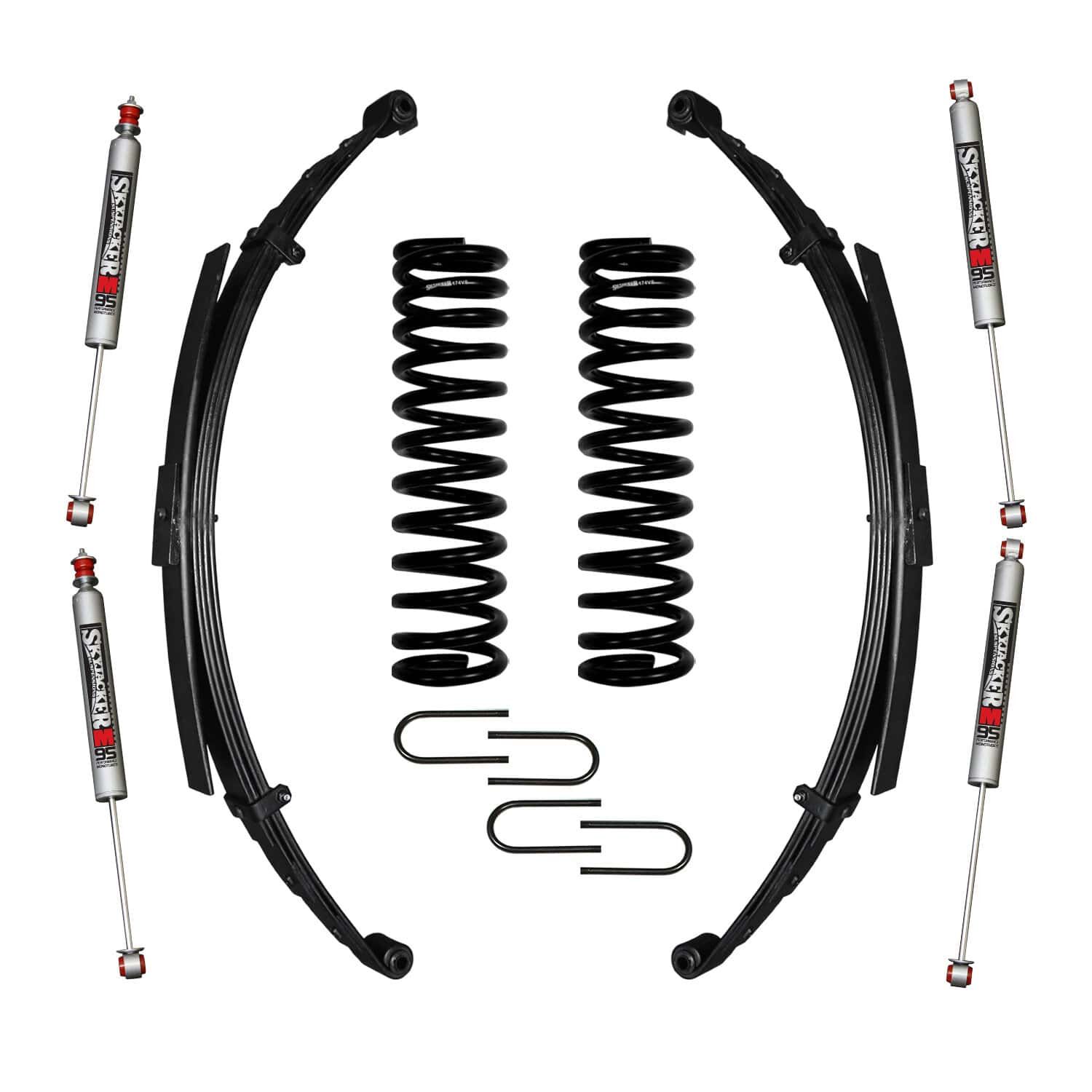 1975-1977 Ford Bronco Lift Kit 5.0 Inch Lift by SkyJacker - 174EBKS-M