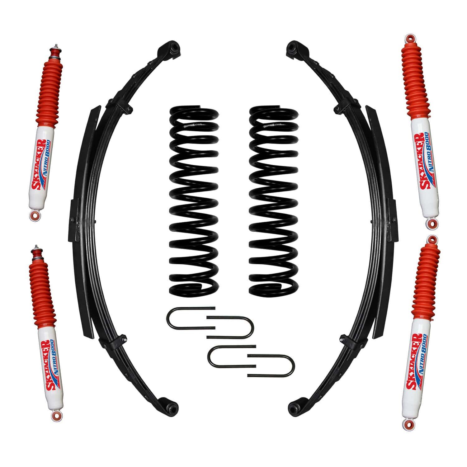 1975-1977 Ford Bronco Lift Kit 5.0 Inch Lift by SkyJacker - 174EBKS-N