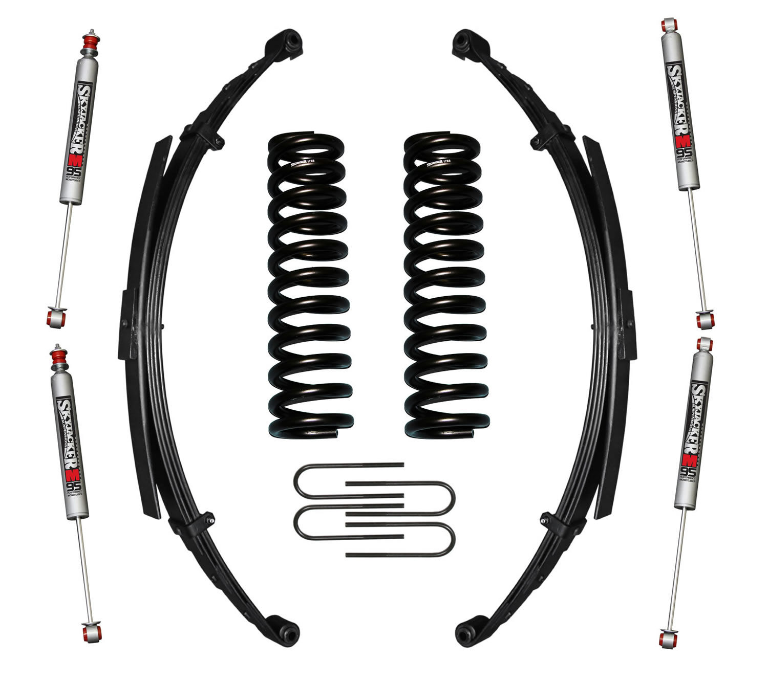 1975-1979 Ford Bronco Lift Kit 7.0 Inch Lift by SkyJacker - 176EBKS-M