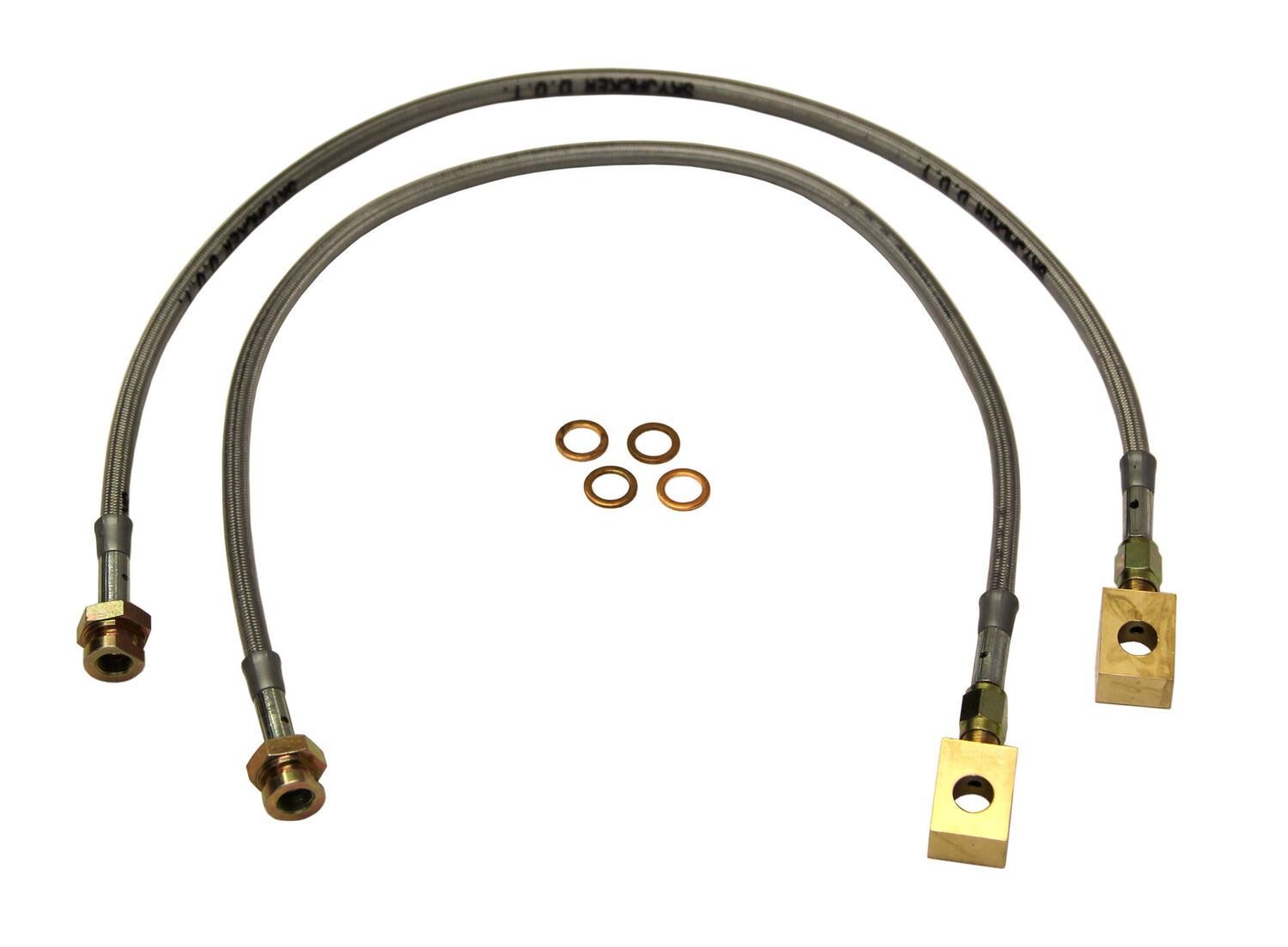1979-1991 GMC Jimmy Brake Hose Kit Front 3.0-4.0 Inch Lift Pair by SkyJacker - FBL17