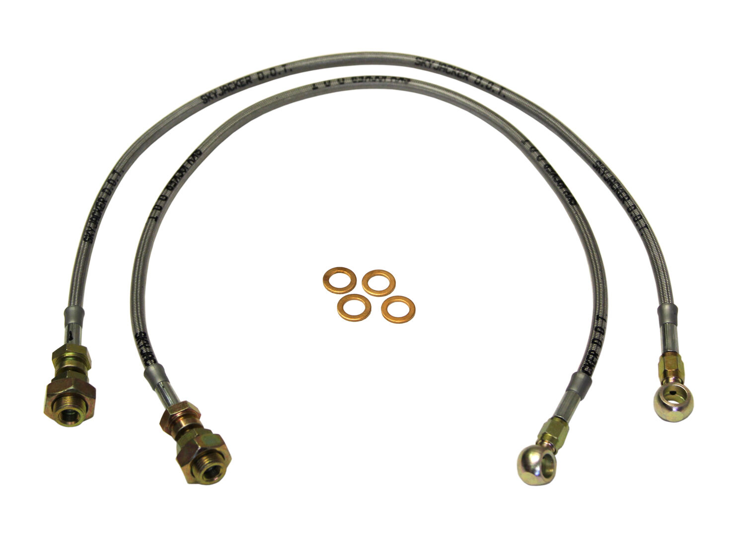 1970-1978 Chevrolet K20 Suburban Brake Hose Kit Front 3.0-4.0 Inch Lift Pair by SkyJacker - FBL26