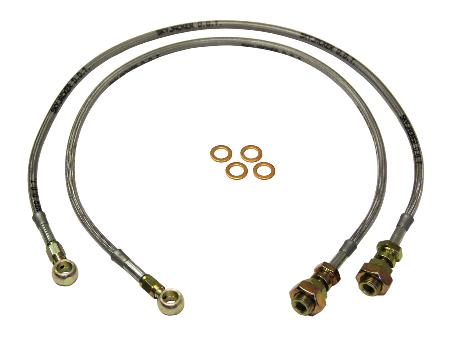 1970-1978 Chevrolet K20 Suburban Brake Hose Kit Front 6.0-8.0 Inch Lift Pair by SkyJacker - FBL28