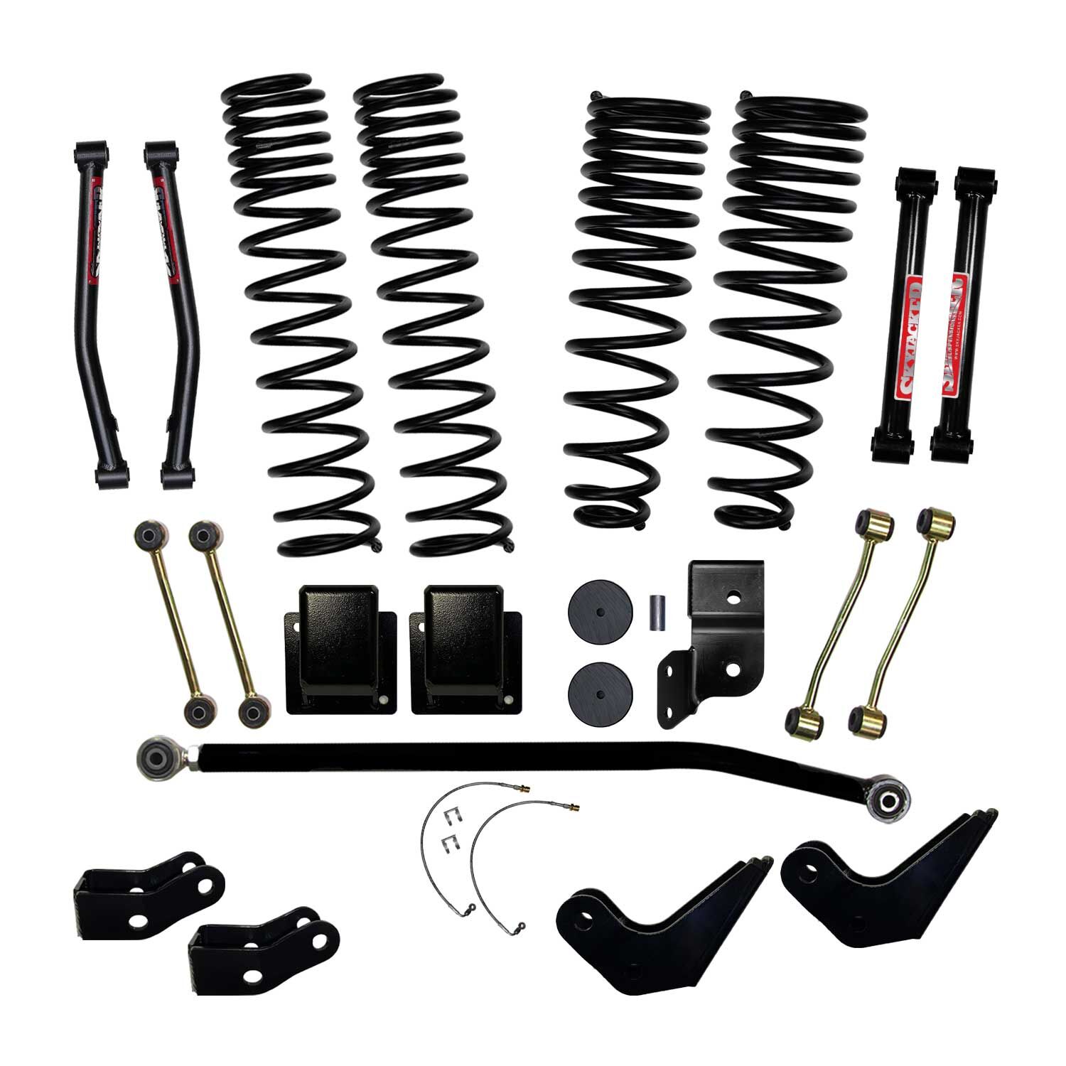 2020-2022 Jeep Gladiator Mojave/Overland/Rubicon/Sport/Sport S Lift Kit Front|Rear 4.5 Inch Lift by SkyJacker - G451PELT