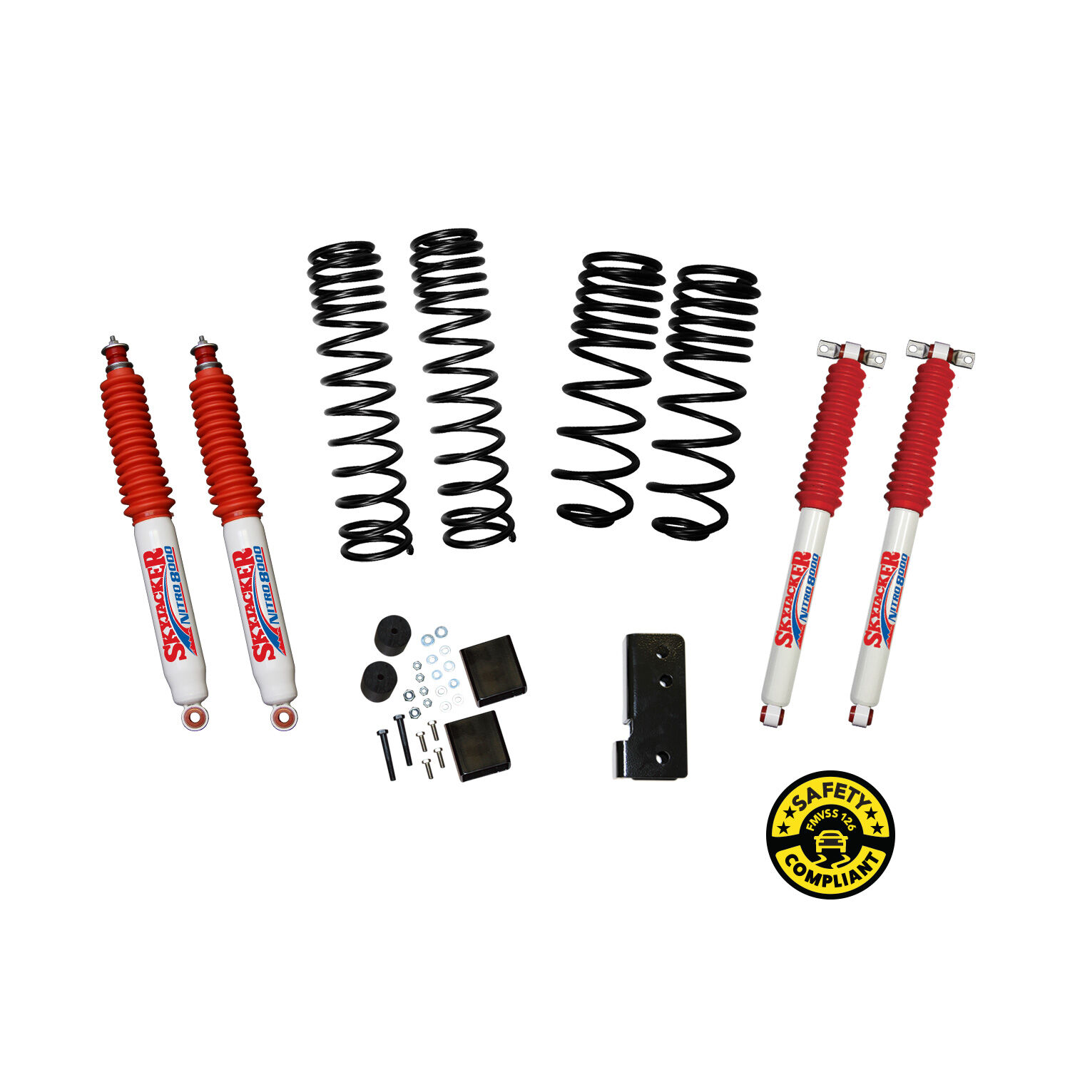 2007-2017 Jeep Wrangler Rubicon/Sahara Lift Kit 2.0 Inch-2.5 Inch Lift by SkyJacker - JK20BPNLT