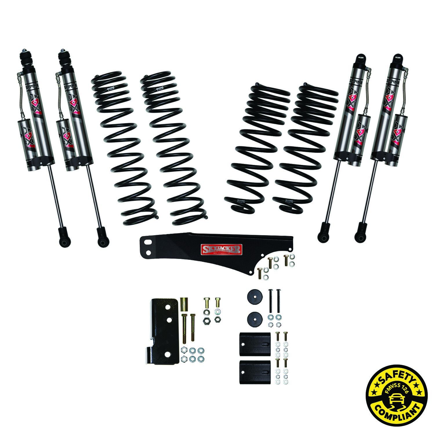 2007-2017 Jeep Wrangler Sahara/ULTD Sahara Lift Kit Front|Rear 2.5 Inch Lift by SkyJacker - JK25BKXLT