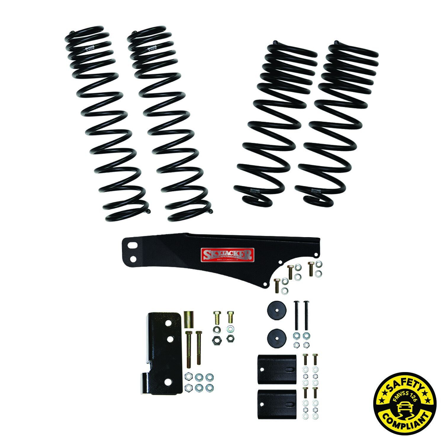 2007-2017 Jeep Wrangler Sahara/ULTD Sahara Lift Kit Front|Rear 2.5 Inch Lift by SkyJacker - JK25BLT