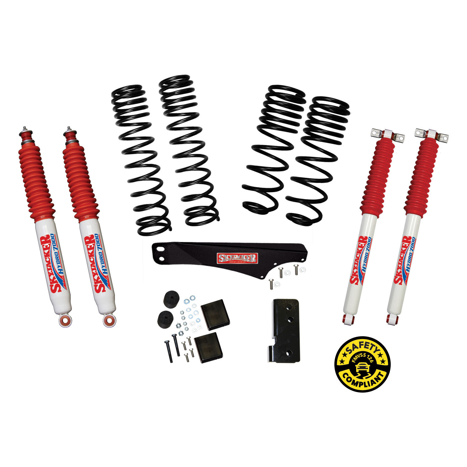 2007-2017 Jeep Wrangler ULTD Rubicon/ULTD Sahara Lift Kit 2.0 Inch-2.5 Inch Lift by SkyJacker - JK25BPHLT