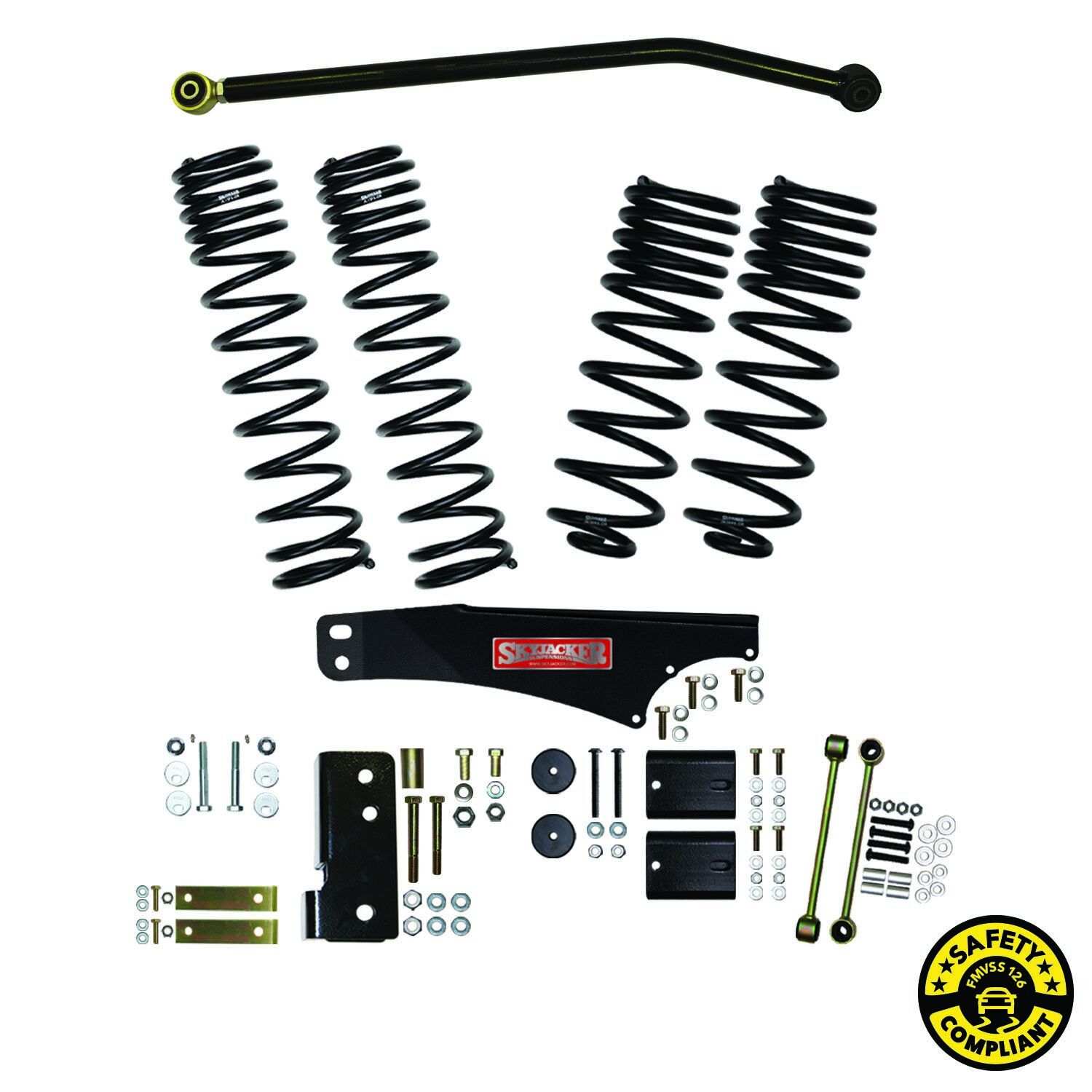 2007-2017 Jeep Wrangler Rubicon/Sahara/ULTD Rubicon/ULTD Sahara Lift Kit Front|Rear 3.5 Inch Lift by SkyJacker - JK35BLT