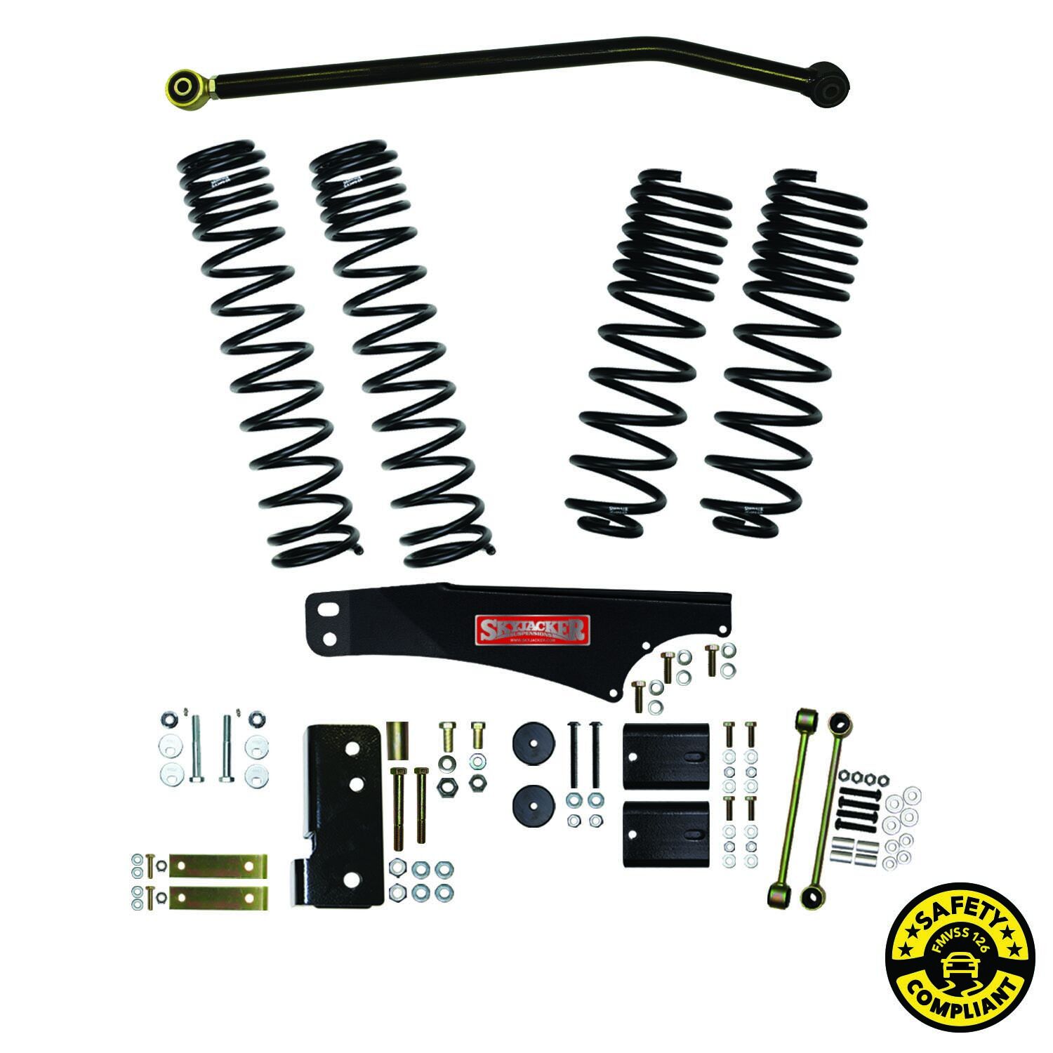 2007-2017 Jeep Wrangler Rubicon/Sahara/ULTD Rubicon/ULTD Sahara Lift Kit Front|Rear 4.0 Inch Lift by SkyJacker - JK40BLT