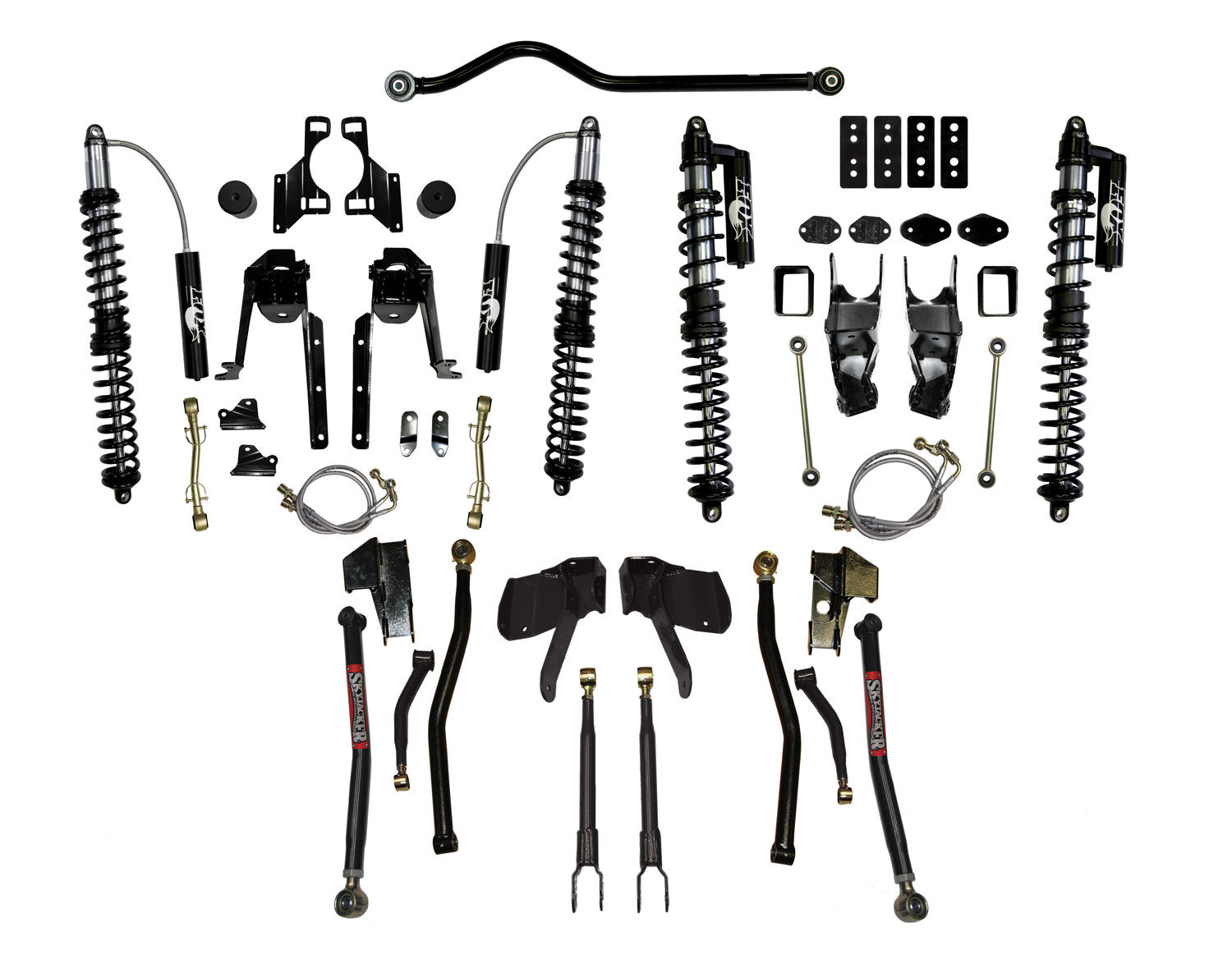 2007-2017 Jeep Wrangler Lift Kit Front|Rear 3.5-4.5 Inch Lift by SkyJacker - JK44LLSK-SX