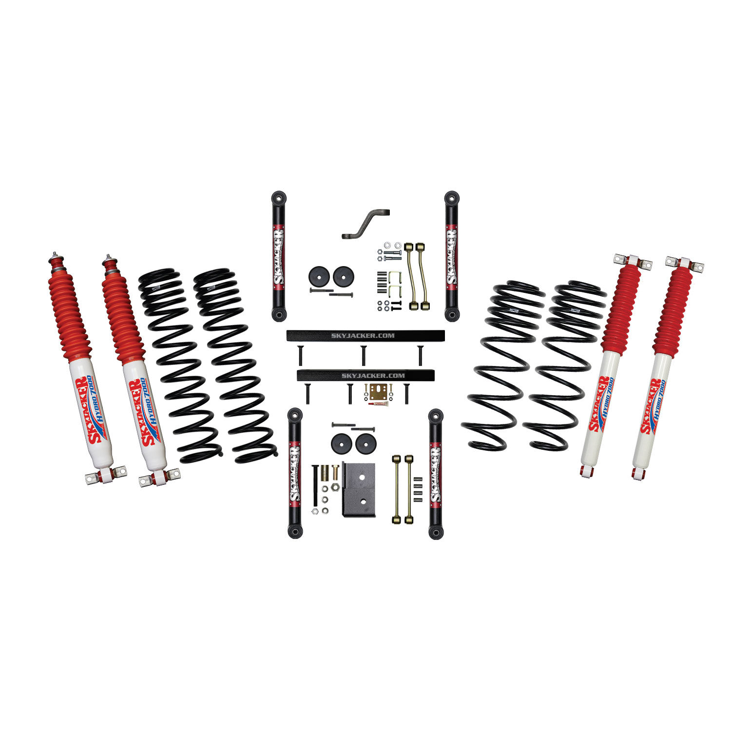 1997-2002 Jeep Wrangler Sahara/SE/Sport Lift Kit 4.0 Inch Lift by SkyJacker - TJ401BPHLT