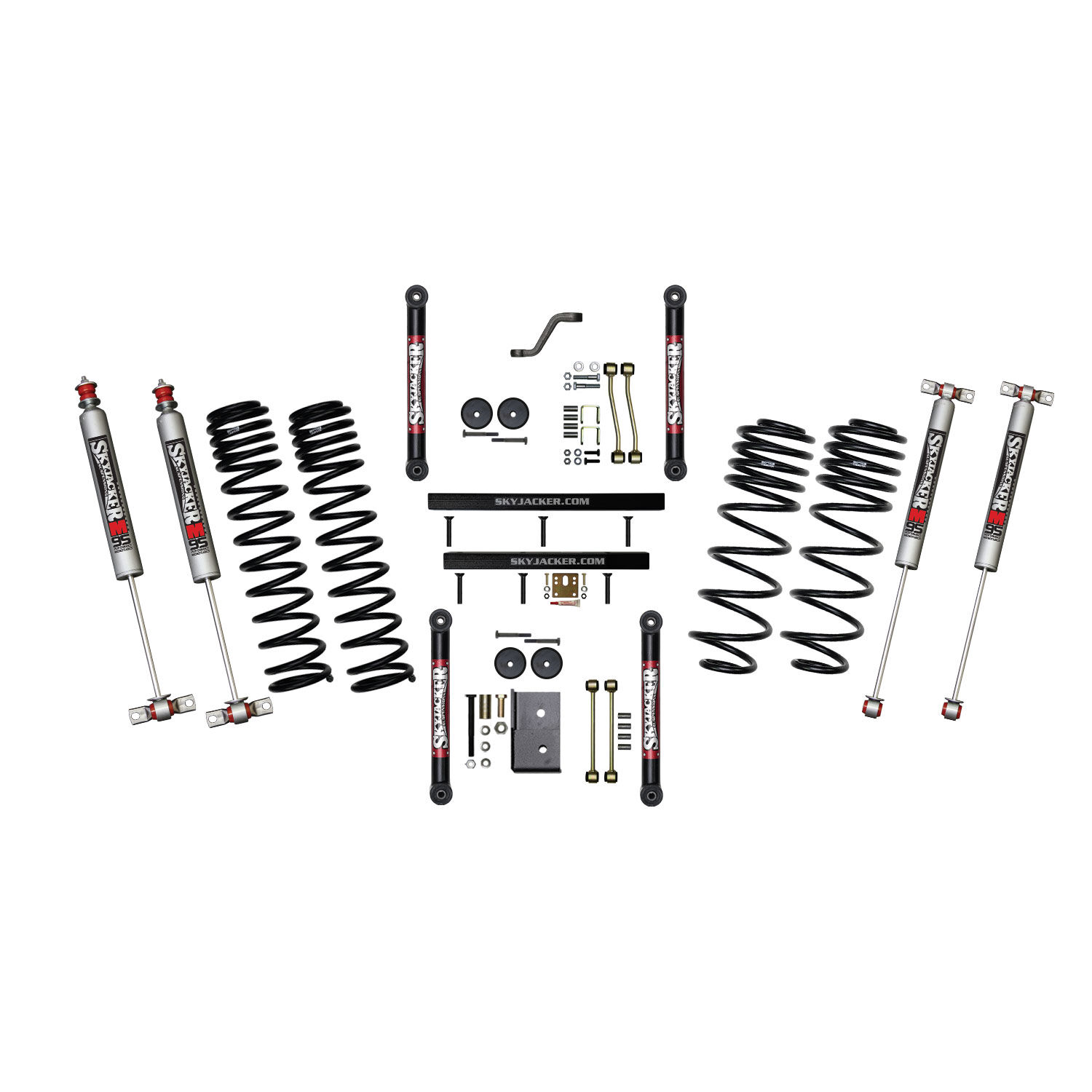 1997-2002 Jeep Wrangler Sahara/SE/Sport Lift Kit 4.0 Inch Lift by SkyJacker - TJ401BPMLT