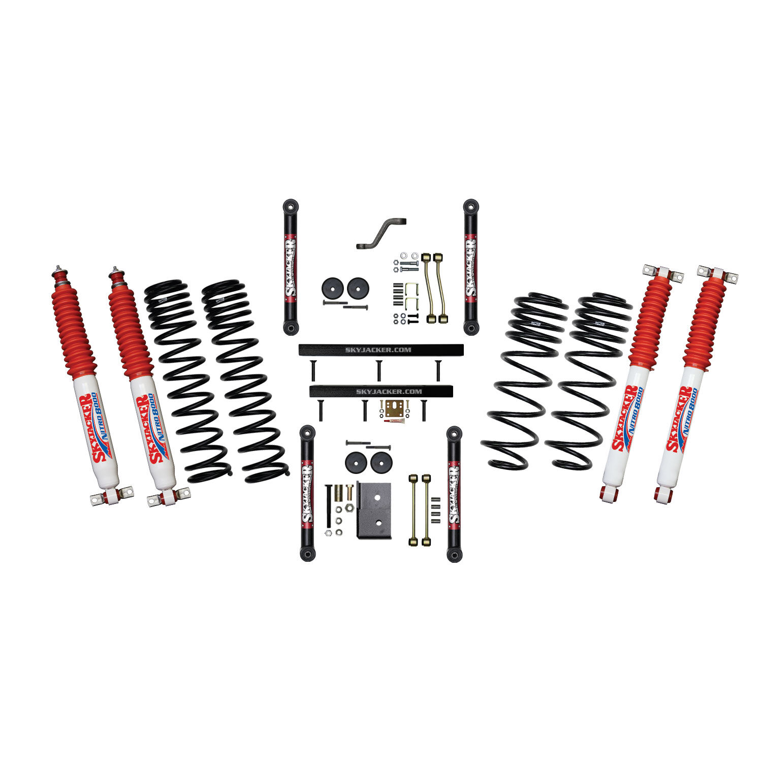 1997-2002 Jeep Wrangler Sahara/SE/Sport Lift Kit 4.0 Inch Lift by SkyJacker - TJ401BPNLT