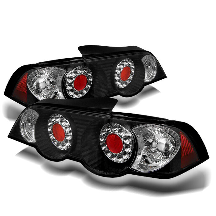 2002-2004 Acura RSX Black LED Tail Lights - 111-ARSX02-LED-BK