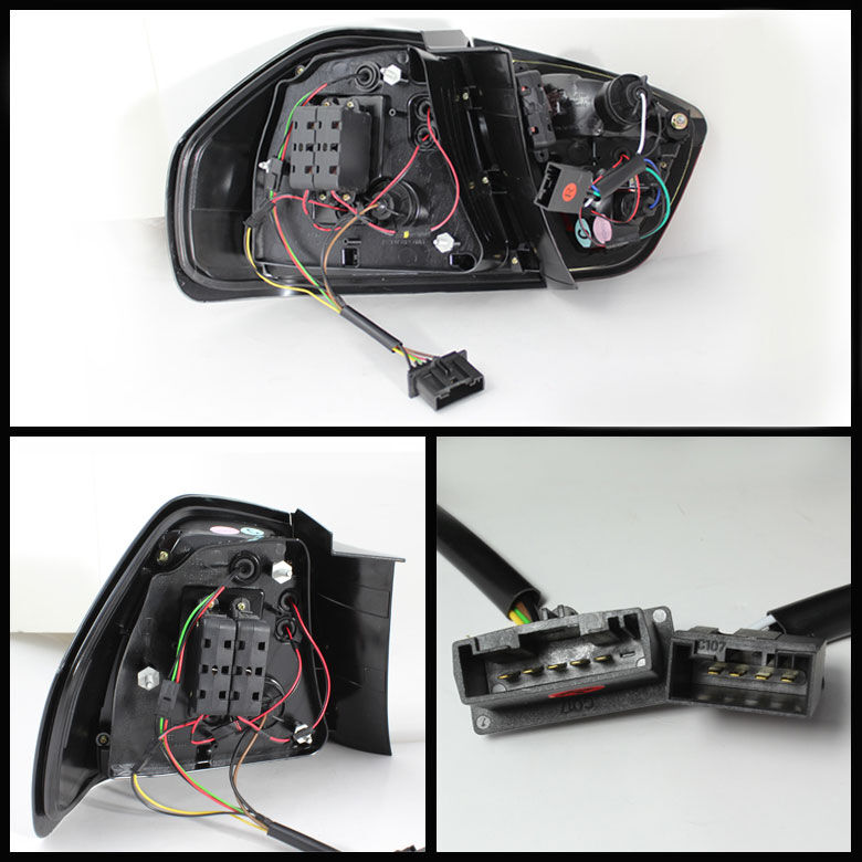 2006-2008 BMW E90 3 Series Black LED Indicator Light Bar LED Tail Lights
