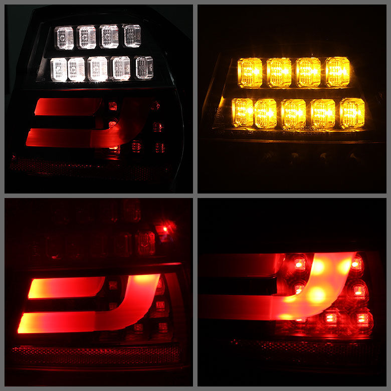 2006-2008 BMW E90 3 Series Black LED Indicator Light Bar LED Tail Lights