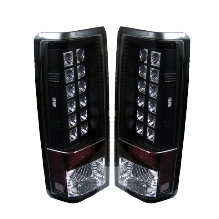 1985-2005 Chevy Astro Black LED Tail Lights - 111-CAS85-LED-BK