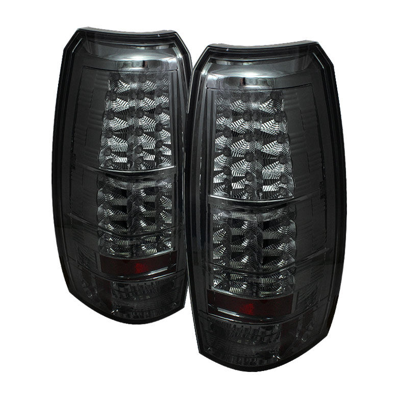 2007-2012 Chevy Avalanche Smoke LED Tail Lights - 111-CAV07-LED-SM
