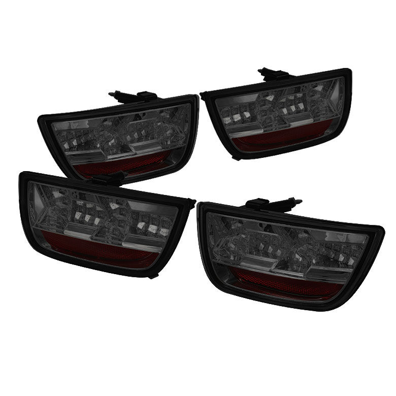 2010-2012 Chevy Camaro Smoke LED Tail Lights - 111-CCAM2010-LED-SM