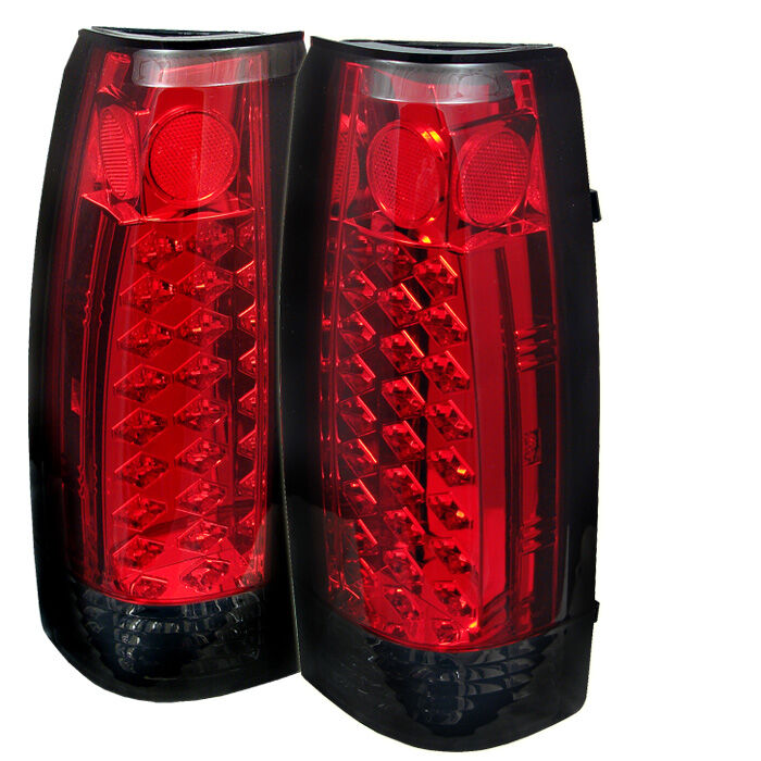 1992-1999 Chevy Suburban Red/Smoke LED Tail Lights - 111-CCK88-LED-RS