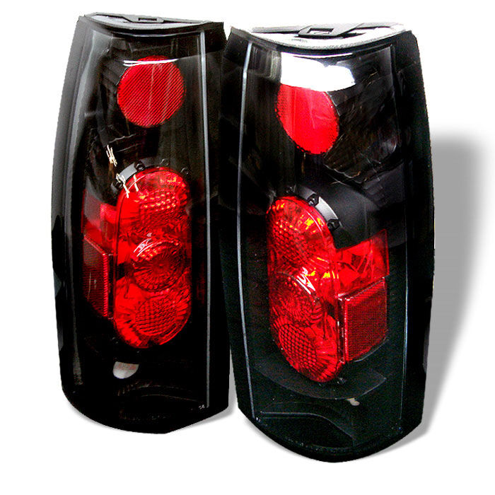 1999-2000 GMC Yukon Denali Black G2 Euro Style Tail Lights - 111-CCK88G2-BK