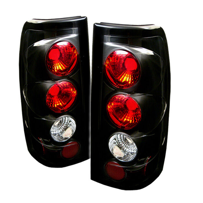 1999-2003 GMC Sierra HD 2500 Black Euro Style Tail Lights G2 - 111-CS99-G2-BK