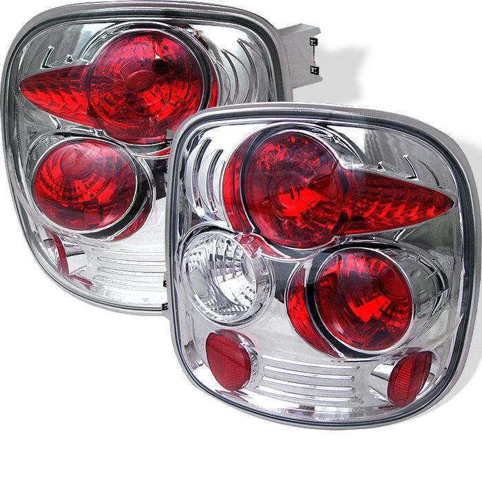 1999-2004 Chevy Silverado Stepside Chrome Euro Style Tail Lights - 111-CS99STS-C