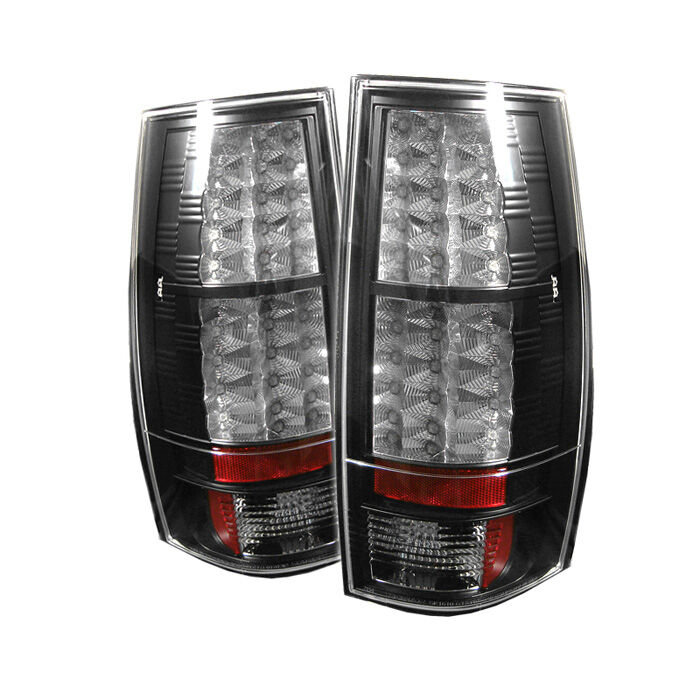 2007-2013 GMC Yukon Denali Black LED Tail Lights - 111-CSUB07-LED-BK