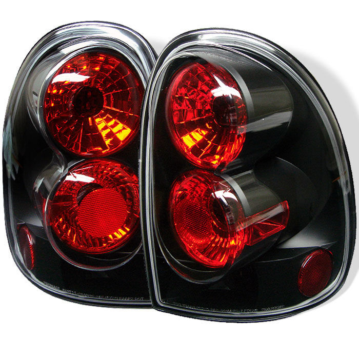 1998-2003 Dodge Durango Black Euro Style Tail Lights - 111-DC96-BK