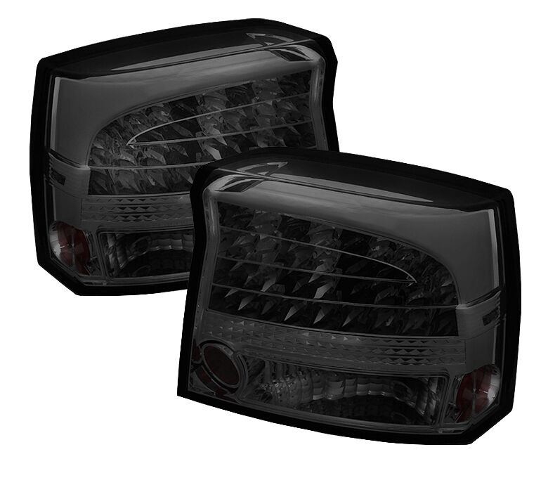 2009-2010 Dodge Charger Smoke LED Tail Lights - 111-DCH09-LED-SM