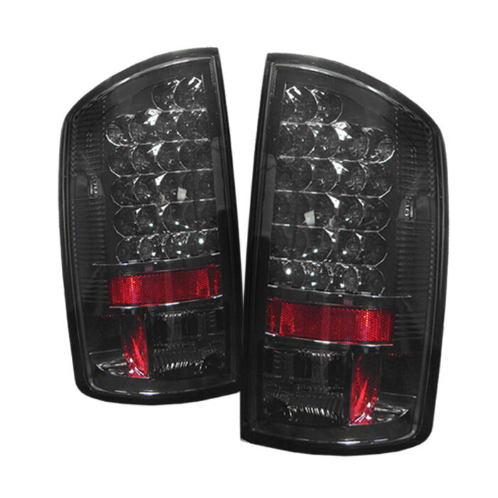 2007-2008 Dodge Ram 1500 Smoke LED Tail Lights - 111-DRAM06-LED-SM