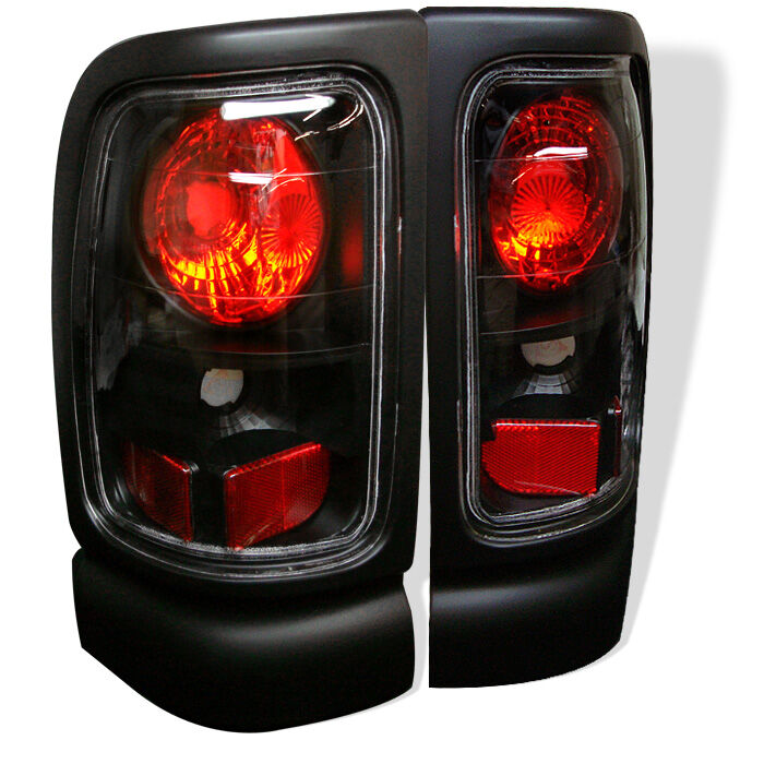 1994-2002 Dodge Ram 2500 Black Euro Style Tail Lights - 111-DRAM94-BK
