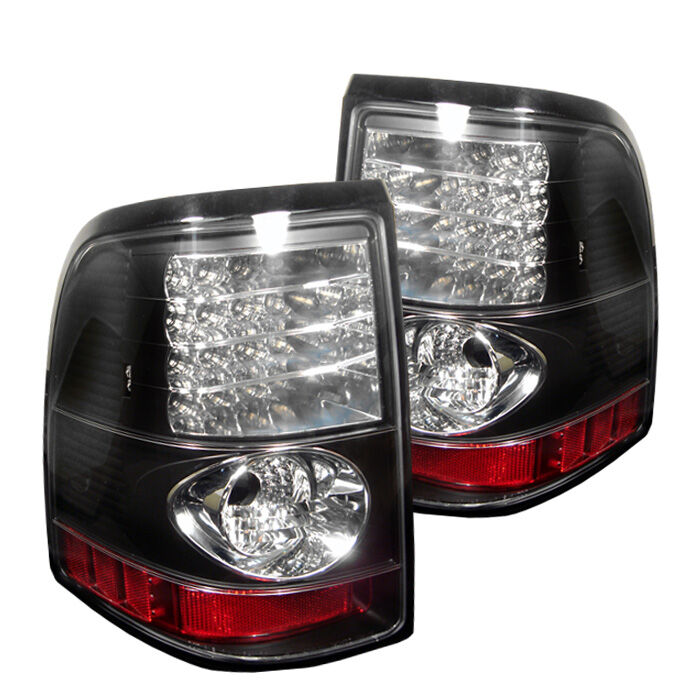 2002-2005 Ford Explorer 4DR Black LED Tail Lights - 111-FEXP02-LED-BK