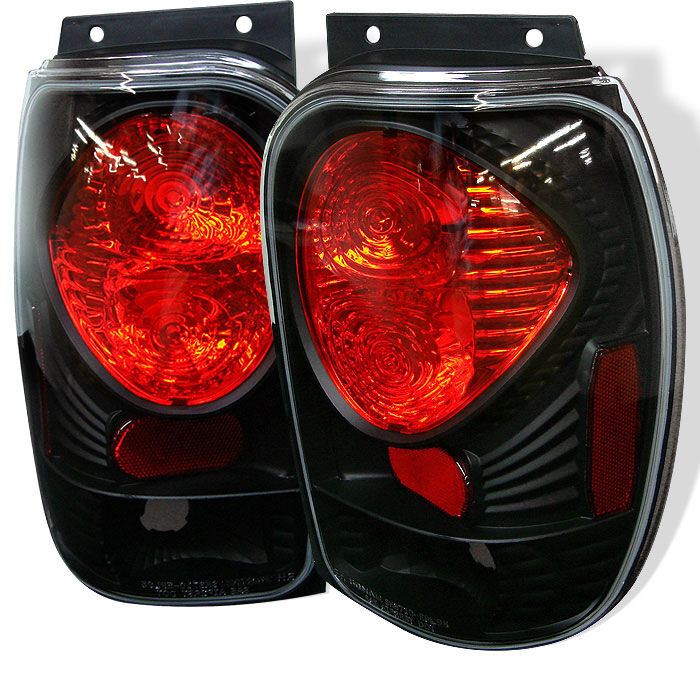 1997-2001 Mercury Mountaineer Black Euro Style Tail Lights - 111-FEXP98-BK