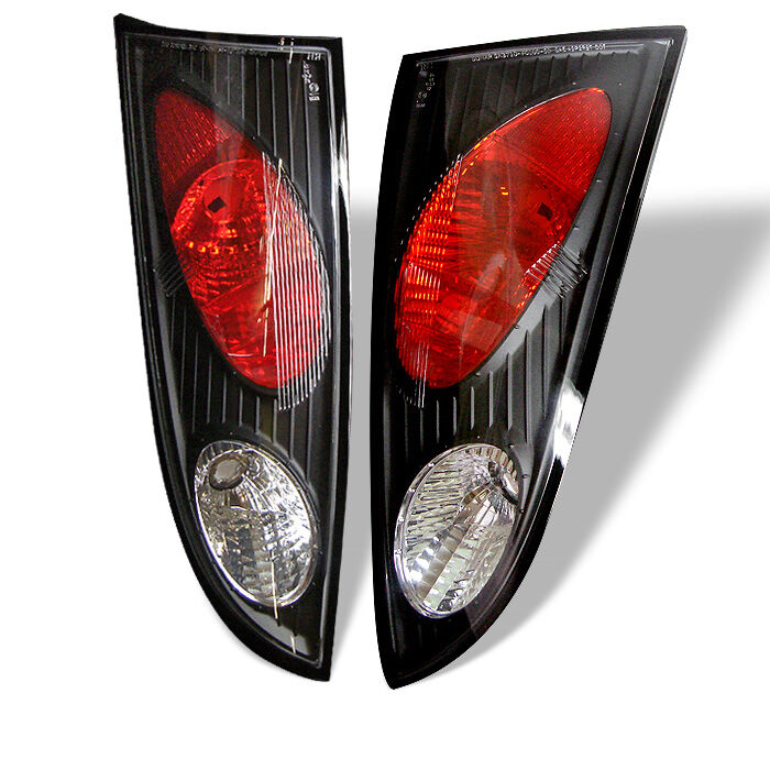 2000-2004 Ford Focus 4DR Black Euro Style Tail Lights - 111-FF00-4D-BK