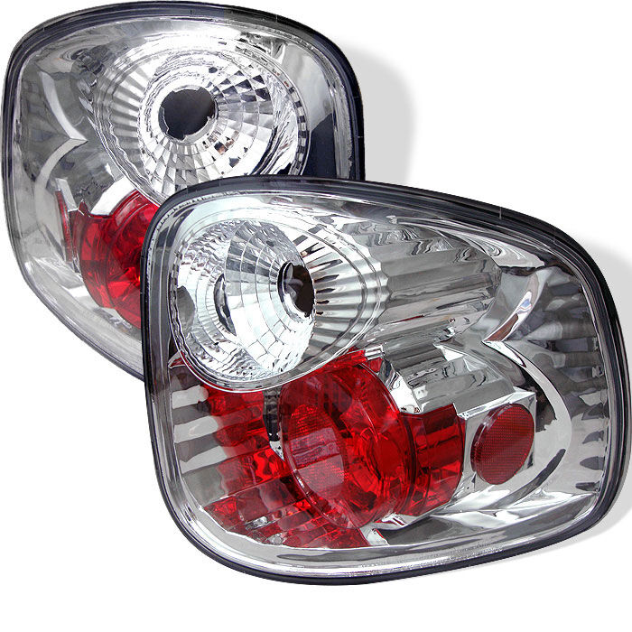 2001-2003 Ford F-150 Flareside Chrome Euro Style Tail Lights - 111-FF15001FS-C