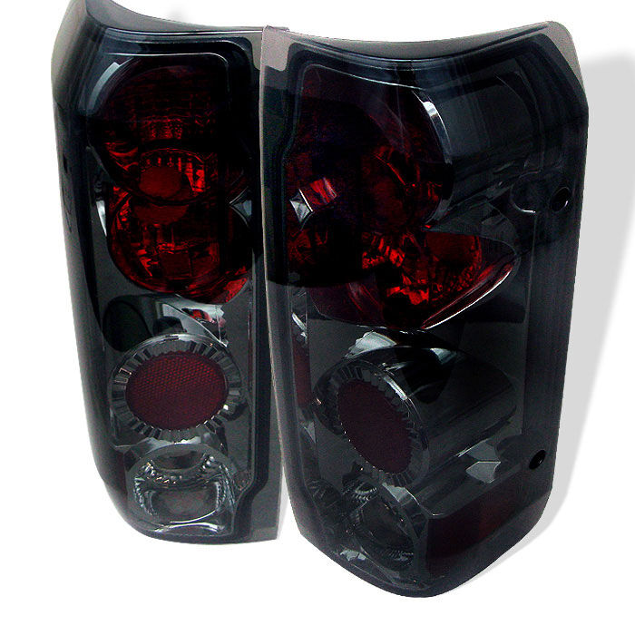 1988-1996 Ford Bronco Smoke Euro Style Tail Lights - 111-FF15089-SM