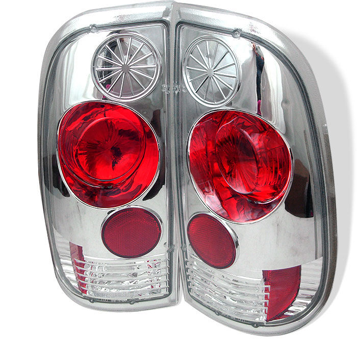 1997-2003 Ford F150 Styleside Chrome Euro Style Tail Lights - 111-FF15097-C